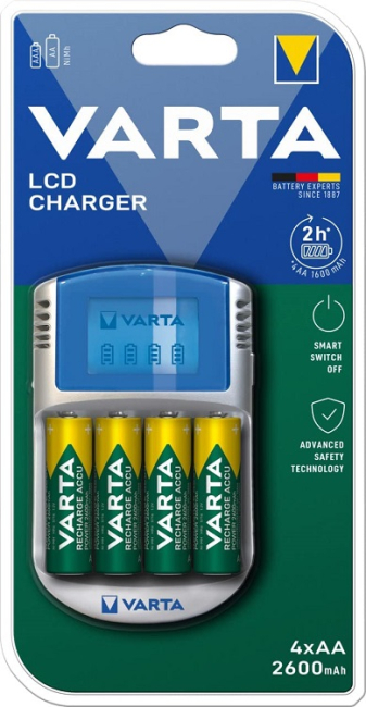 VARTA Batterie-Ladegerät inkl. 4Stk. AA 2600 mAh Batterien